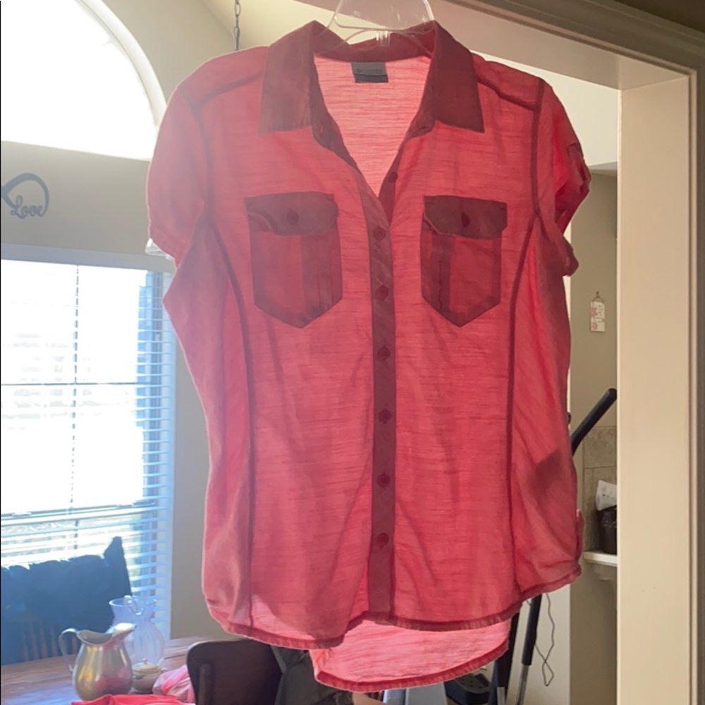 Columbia button down top